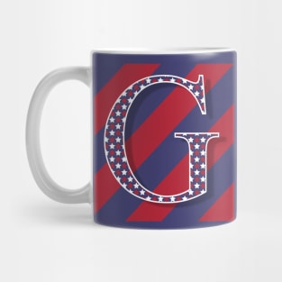 Old Glory Letter G Mug